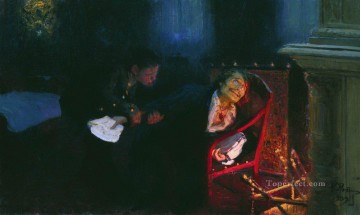 ゴーゴリの焼身自殺 1909年 イリヤ・レーピン Oil Paintings